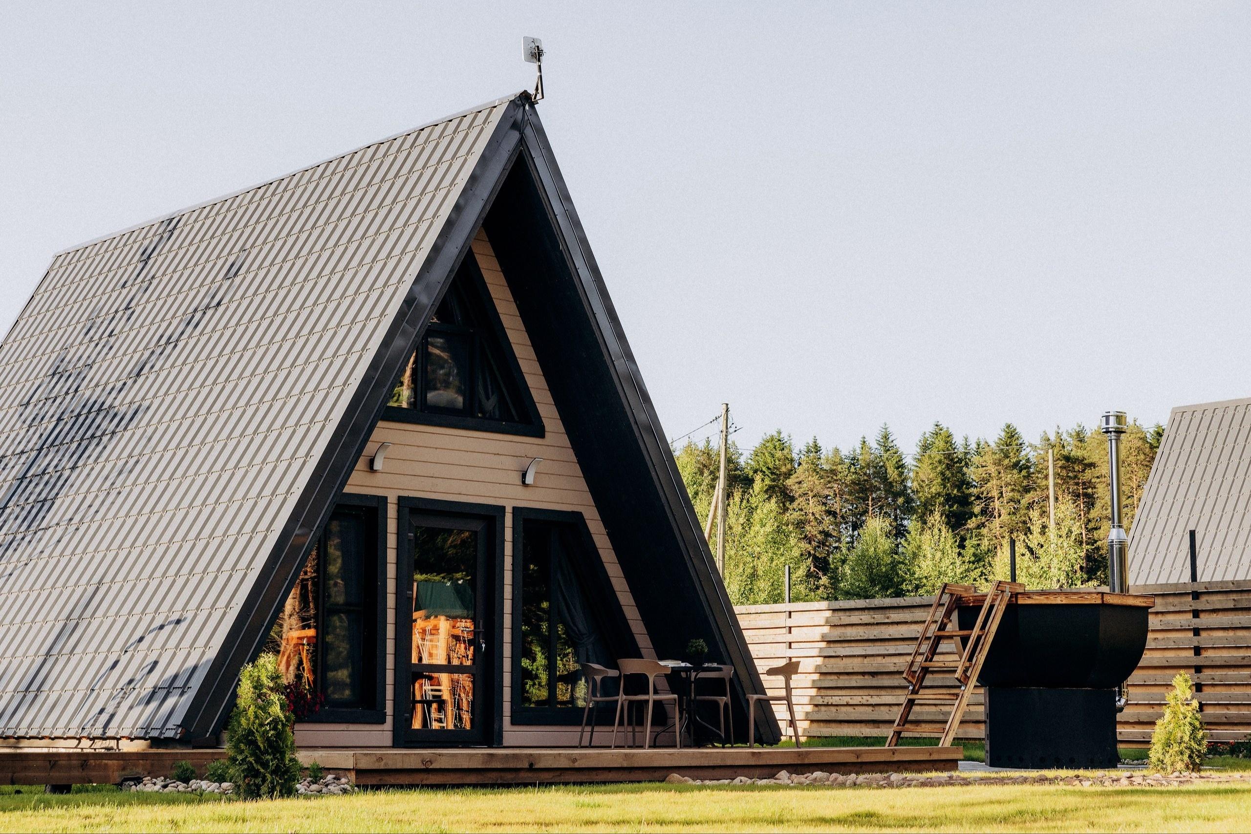 Домик A-frame на 6 гостей